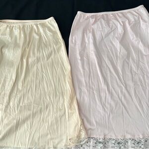 Bundle of Vintage Half Slips (2)